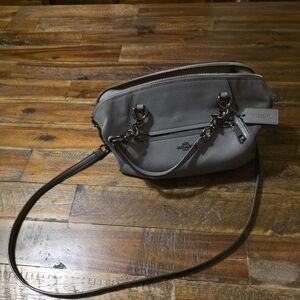 Coach Charcoal Leather Crossbody Bag